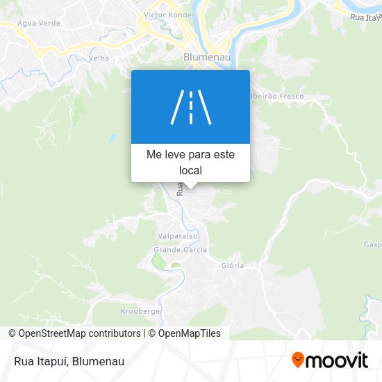 Rua Itapuí mapa