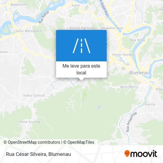 Rua César Silveira mapa