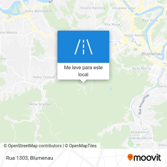 Rua 1303 mapa