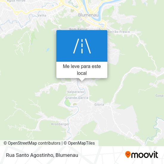 Rua Santo Agostinho mapa