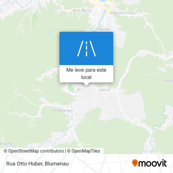 Rua Otto Huber mapa