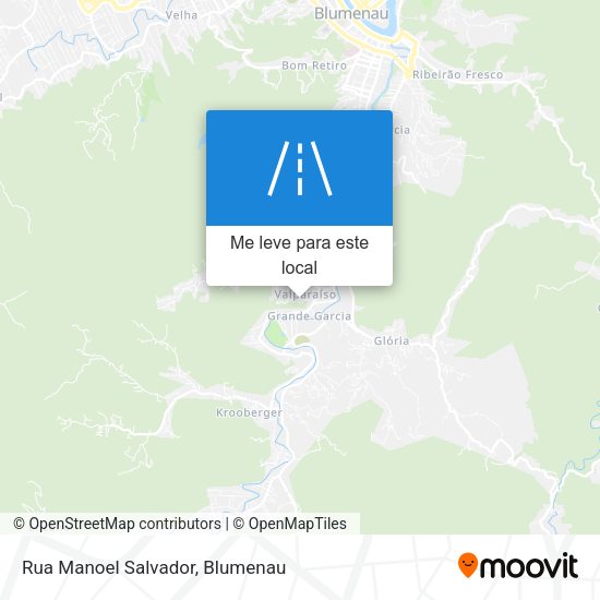 Rua Manoel Salvador mapa