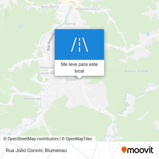 Rua Júlio Corsini mapa