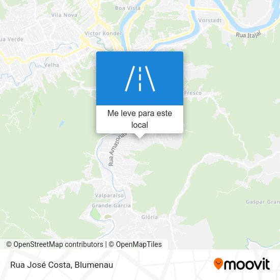 Rua José Costa mapa
