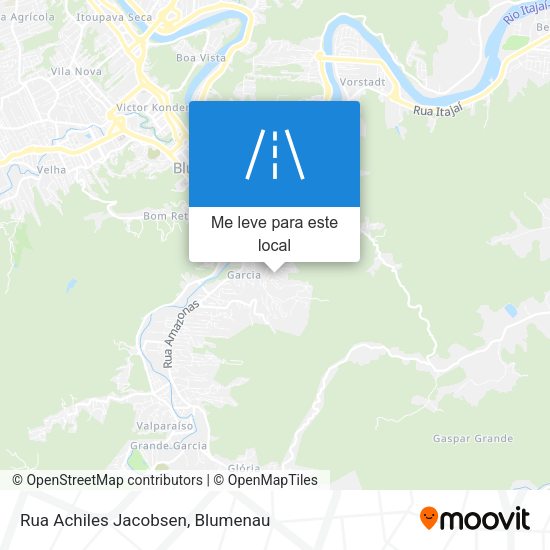 Rua Achiles Jacobsen mapa