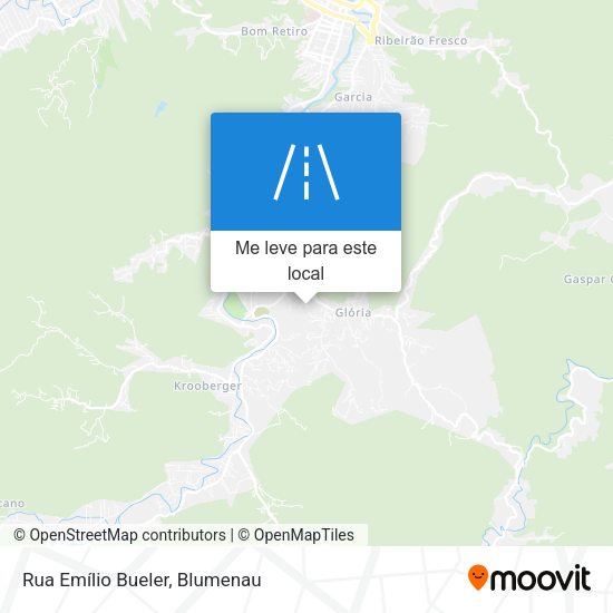 Rua Emílio Bueler mapa