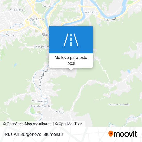 Rua Ari Burgonovo mapa