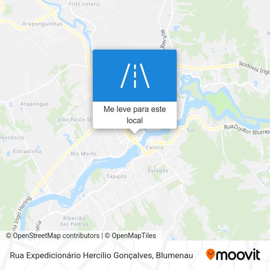 Rua Expedicionário Hercílio Gonçalves mapa
