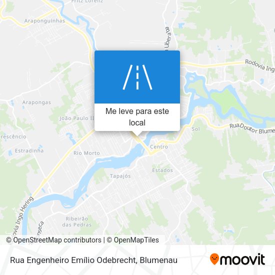 Rua Engenheiro Emílio Odebrecht mapa