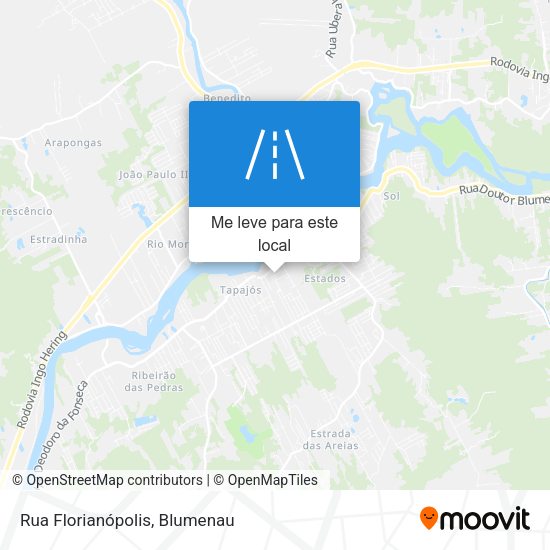 Rua Florianópolis mapa