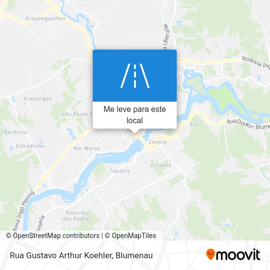 Rua Gustavo Arthur Koehler mapa