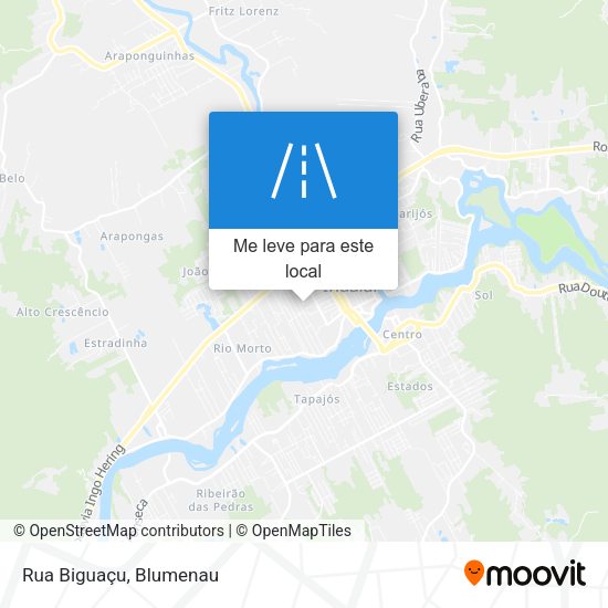 Rua Biguaçu mapa