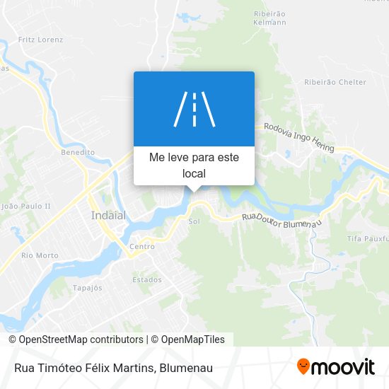 Rua Timóteo Félix Martins mapa