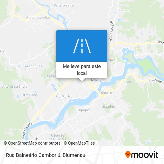 Rua Balneário Camboriú mapa
