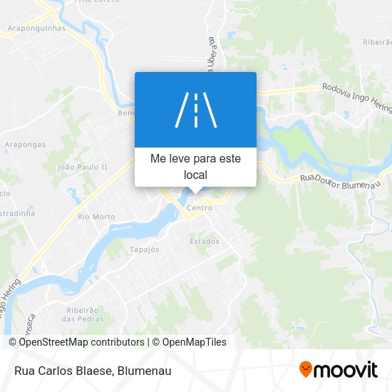 Rua Carlos Blaese mapa