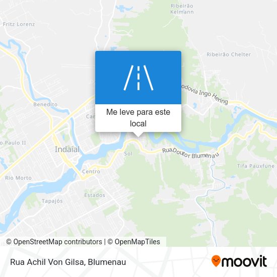 Rua Achil Von Gilsa mapa