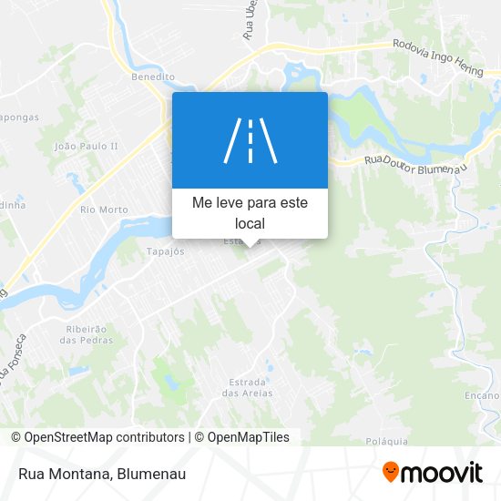 Rua Montana mapa