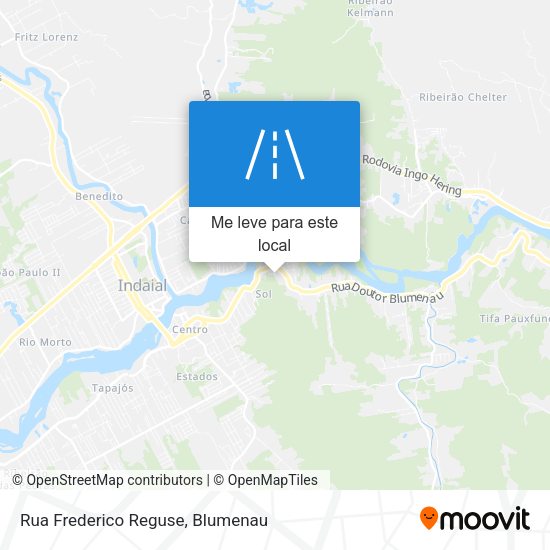 Rua Frederico Reguse mapa