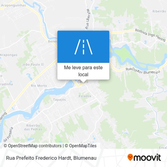 Rua Prefeito Frederico Hardt mapa