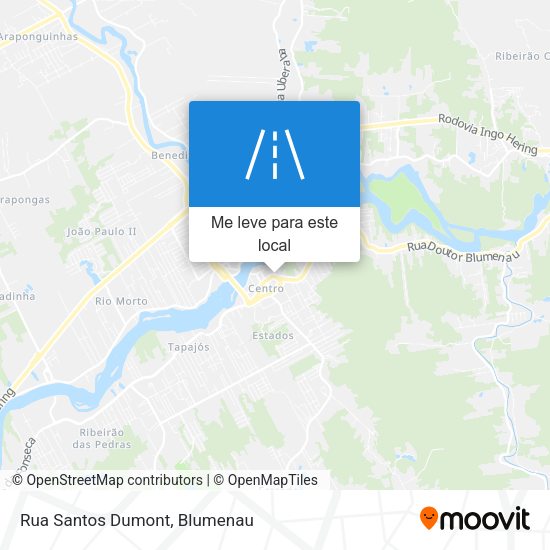 Rua Santos Dumont mapa