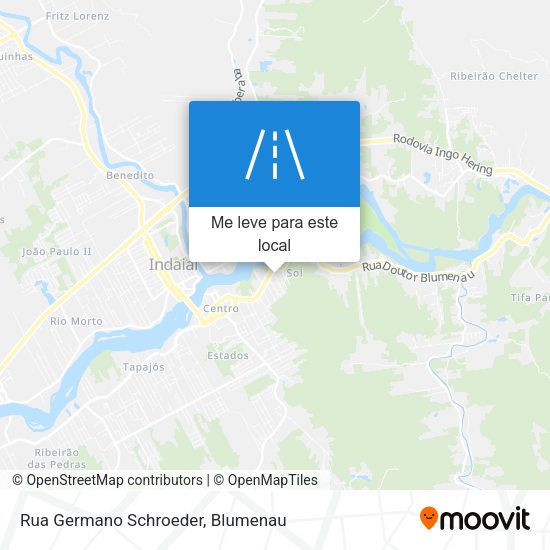 Rua Germano Schroeder mapa