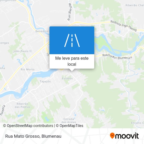 Rua Mato Grosso mapa