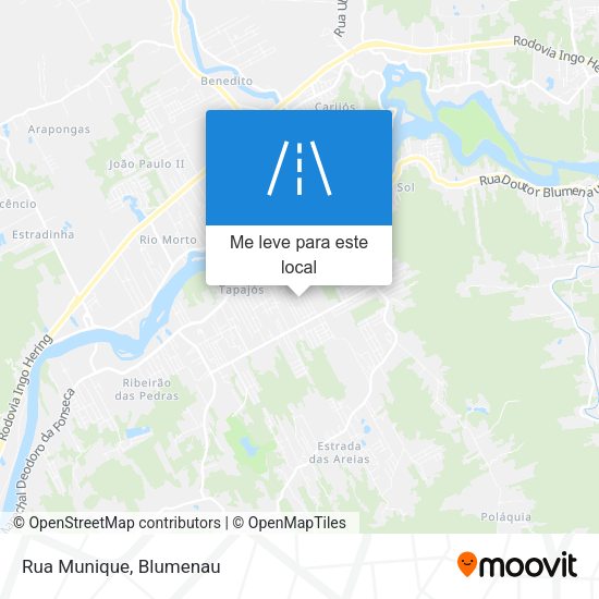 Rua Munique mapa