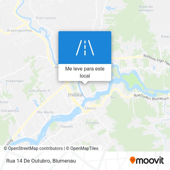 Rua 14 De Outubro mapa