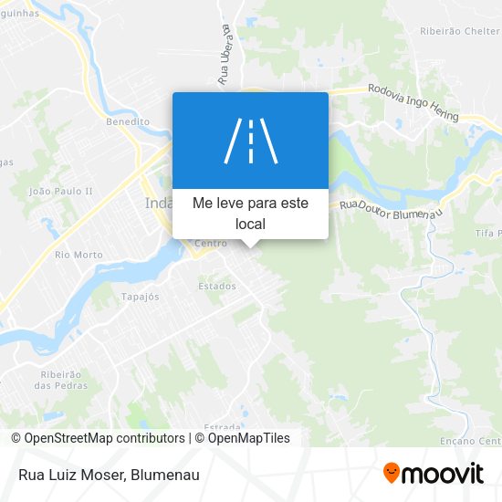 Rua Luiz Moser mapa