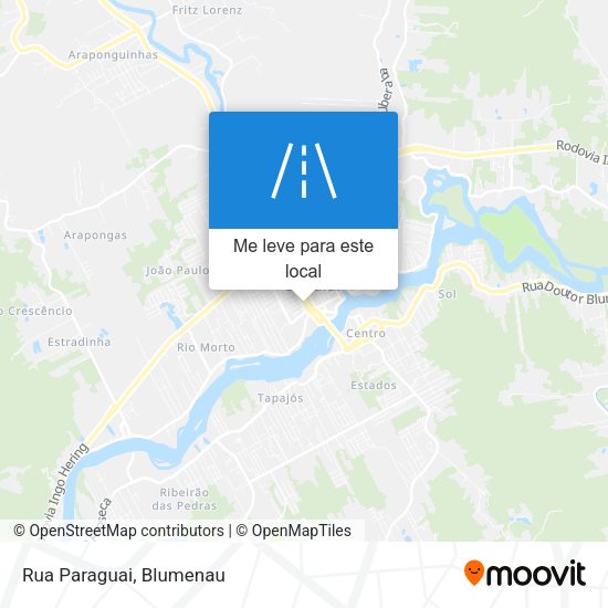 Rua Paraguai mapa