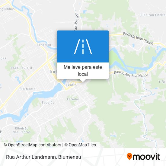 Rua Arthur Landmann mapa