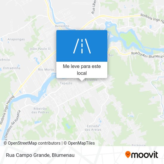 Rua Campo Grande mapa