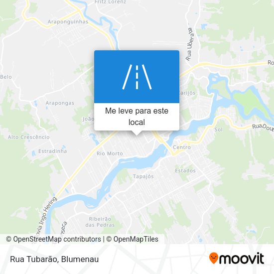 Rua Tubarão mapa