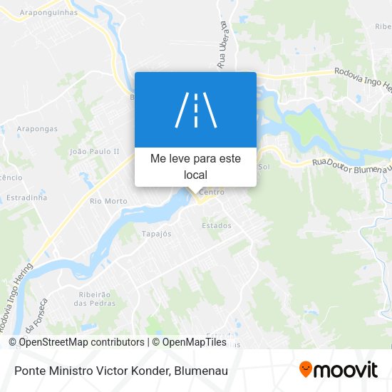 Ponte Ministro Victor Konder mapa