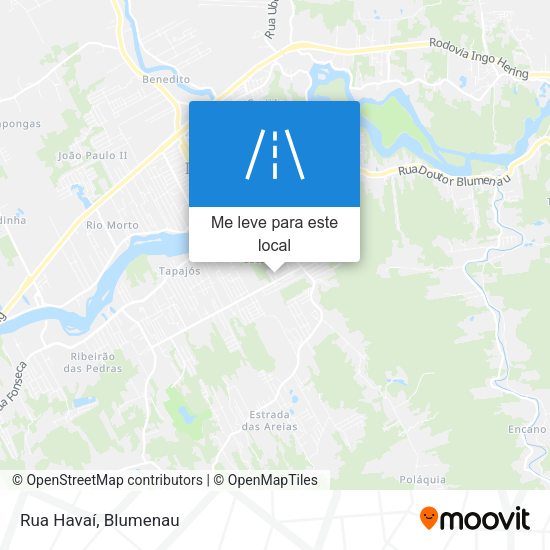 Rua Havaí mapa