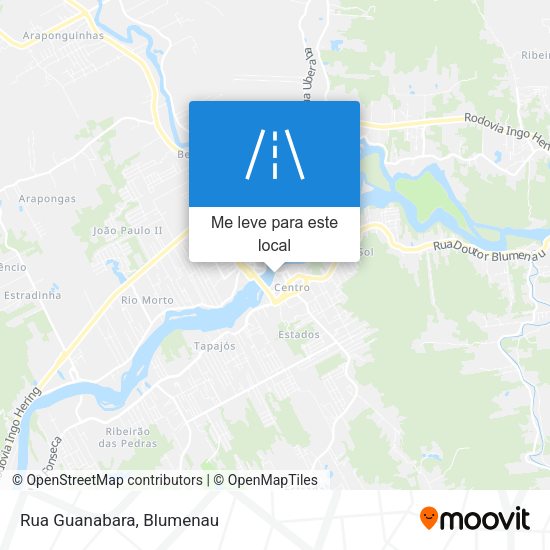 Rua Guanabara mapa