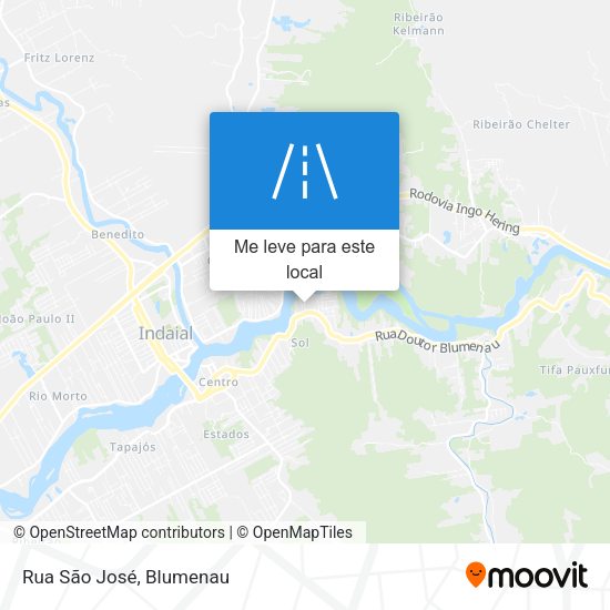 Rua São José mapa