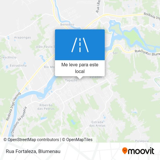 Rua Fortaleza mapa