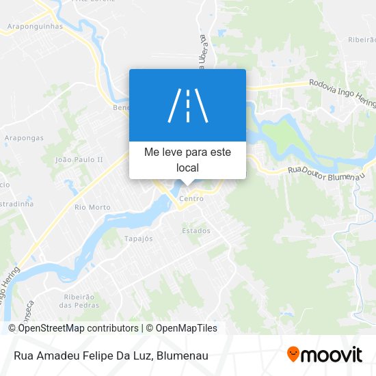 Rua Amadeu Felipe Da Luz mapa