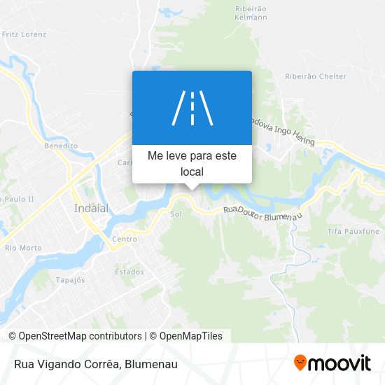 Rua Vigando Corrêa mapa
