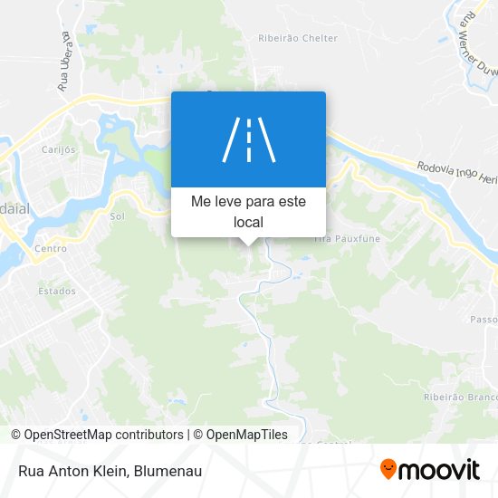 Rua Anton Klein mapa