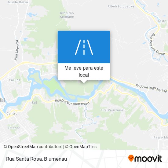 Rua Santa Rosa mapa