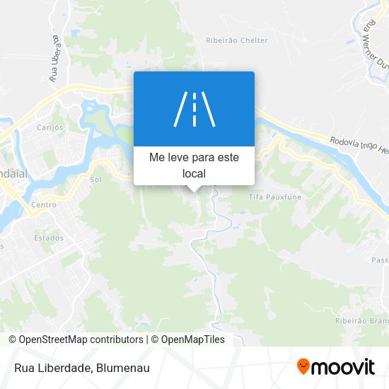 Rua Liberdade mapa