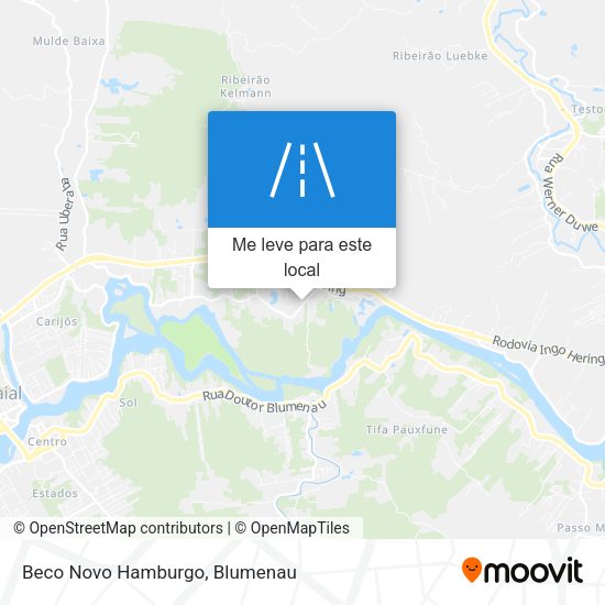 Beco Novo Hamburgo mapa