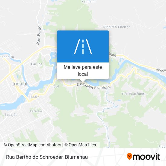 Rua Bertholdo Schroeder mapa