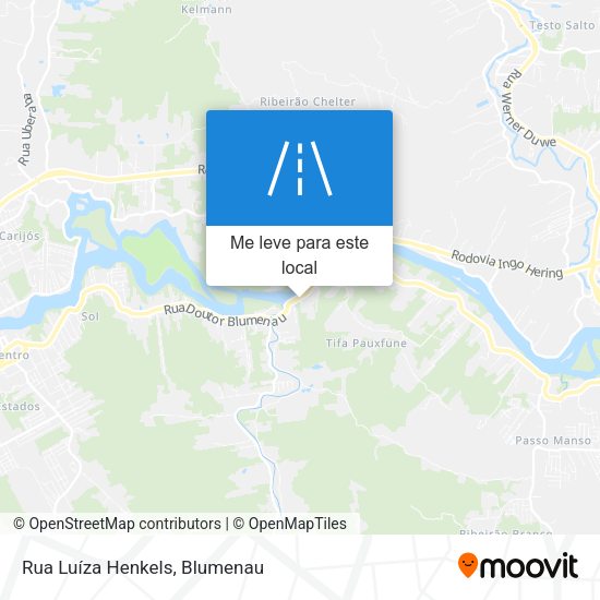 Rua Luíza Henkels mapa