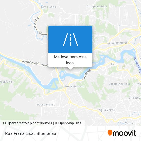 Rua Franz Liszt mapa