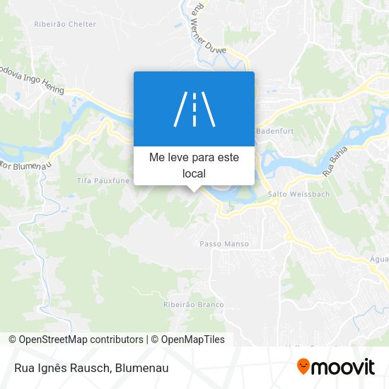 Rua Ignês Rausch mapa