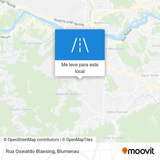 Rua Oswaldo Blaesing mapa