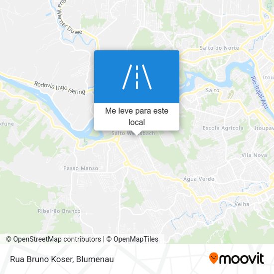 Rua Bruno Koser mapa